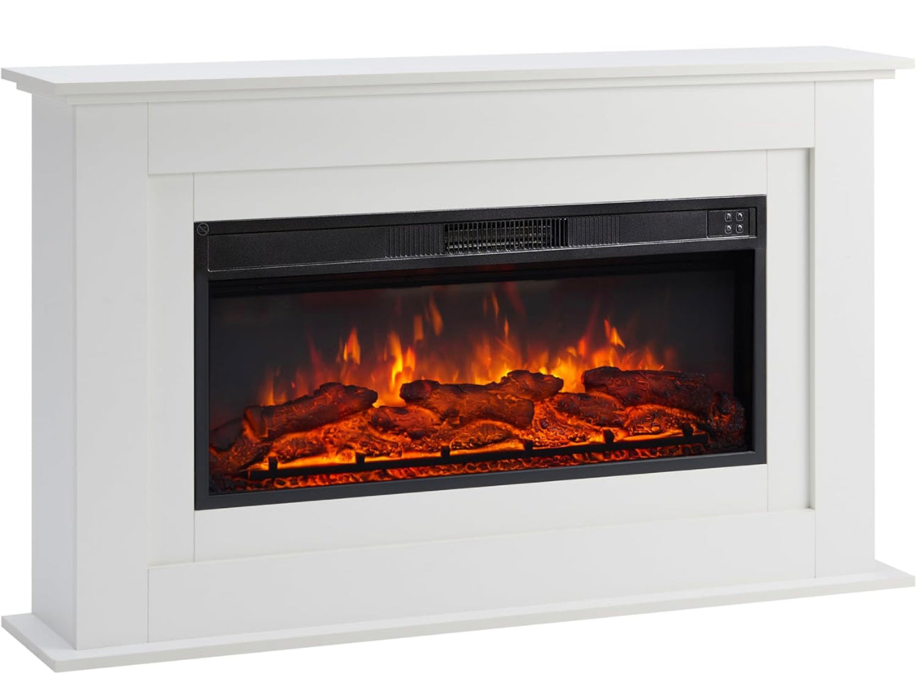 FlameKo Savannah Fireplace with 39" surround and Realistic Flame Effect Heater Multiple Colours Available