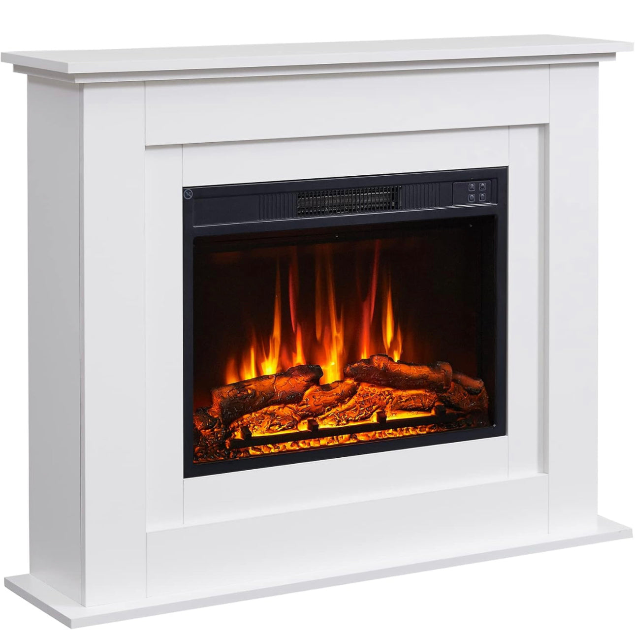 FlameKo Savannah Fireplace with 39" surround and Realistic Flame Effect Heater Multiple Colours Available