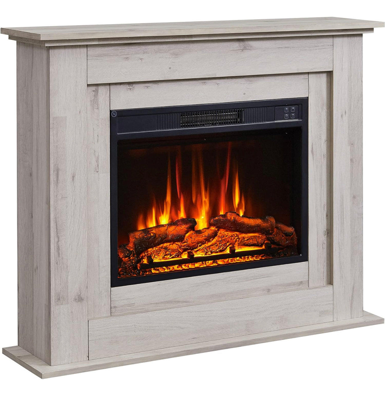 FlameKo Savannah Fireplace with 39" surround and Realistic Flame Effect Heater Multiple Colours Available